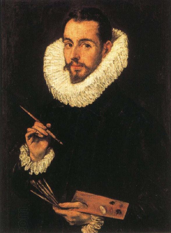 El Greco Portrait of the Artist's Son,jorge Manuel Greco